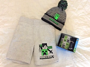 MINECRAFT NEW MUG BOXED- HAT CHILDS M/L + SHORTS size: 7-8yrs - Picture 1 of 6