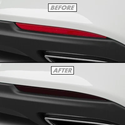 FOR 2015-2023 Chrysler 300 Rear Reflector SMOKE Precut Vinyl Tint Overlays - Image 1 of 4