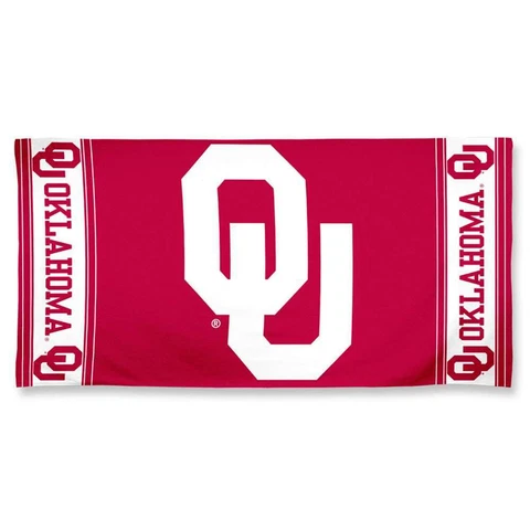Oklahoma Sooners Cotton Fiber Beach Towel Cover