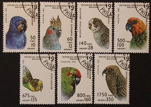 Madagascar: Michel No. 1423-1429 "Parrots" from 1993, canceled - Picture 1 of 1