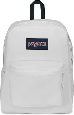 Mochila JanSport SuperBreak Duradera Ligera Premium Blanca Foto 1 de 4