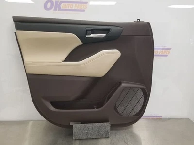 20 2020 TOYOTA HIGHLANDER XLE FRONT DOOR TRIM PANEL TAN LEATHER LEFT DRIVER - Imagem 1 de 4
