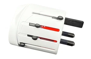 Enchufe de viaje SKROSS enchufe universal EVO 150+ países entrada y salida - blanco - Imagen 1 de 10