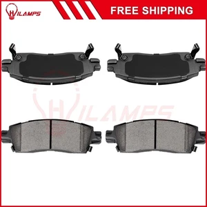 For Buick Rainier Chevrolet SSR GMC Envoy Saab Front Rear Ceramic Brake Pads - Picture 1 of 9