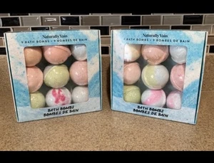 Naturally Vain Bath Bombs 2 Sets Luxurious Spa-like | 18 Total Count NEW - Bild 1 von 5