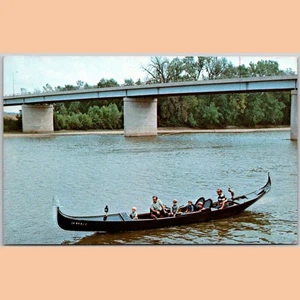 Postal Clinton Jaycees góndola veneciana Indiana - Imagen 1 de 4