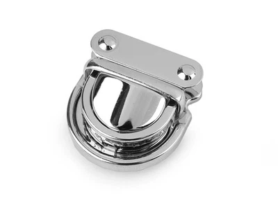 5 Steckschloss Mappenschloss Taschenverschluss silber 30x31mm - Bild 1 von 2