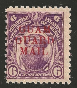 GUAM GUARD MAIL #M9 - 6c, roter Aufdruck, sehr guter Zustand, MH - KOSTENLOSER VERSAND! - Bild 1 von 2