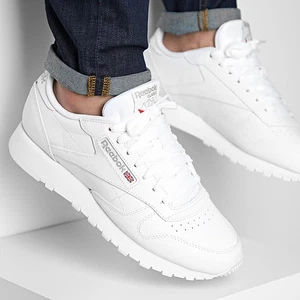 Zapatillas clásicas de cuero para hombre Reebok blancas todas las tallas nuevas en caja precio de venta sugerido por el fabricante 80 GBP RCLWWM01 - Imagen 1 de 13