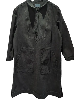 Toast Black Denim Midi Utility / Chore Dress size 16 - Image 1 of 4