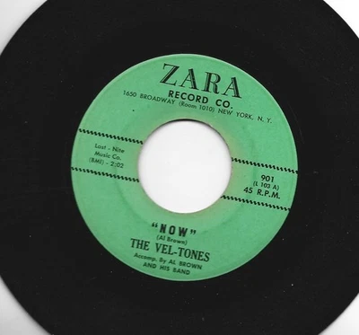 DOOWOP R&B  45  - VEL-TONES - NOW  /  I NEED YOU SO  -  HEAR  - 1961 ZARA - Image 1 of 2