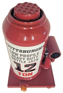 Pittsburgh 12 Ton Low Profile Heavy Duty Bottle Jack 56738 - Picture 1 of 6