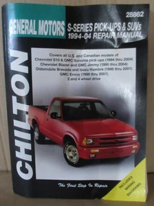 CHILTON 28862 1994-2004 GENERAL MOTORS S-SERIES PICK-UPS & SUV REPAIR MANUAL - Picture 1 of 10