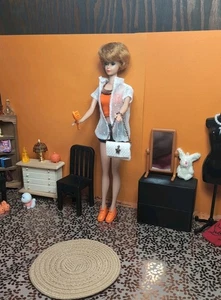 Vintage Barbie Clone Outfit - Shorts, Tube Top, Lace Shirt, Purse, Necklace + - Picture 1 of 24