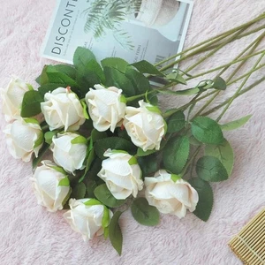 Künstliche Blumen Gefälschte Rose Bouquet Vasen Home Dekoration Accessoires Hochzeit P - Bild 1 von 42