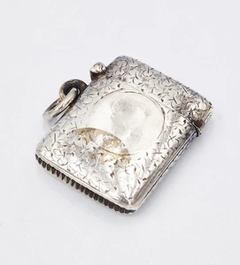 FUNDA VESTA VICTORIANA PLATA ESTERLINA Birmingham 1897 - Imagen 1 de 7