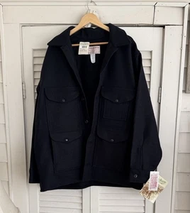 Vintage NOS Filson Mackinaw Wool Cruiser Jacket Style 110 Size 48 Navy - Picture 1 of 6