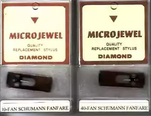 STYLUS NEEDLE NSM Schumann Fanfare D102 PAIR for Model Hit etc. juke box NEW - Picture 1 of 3