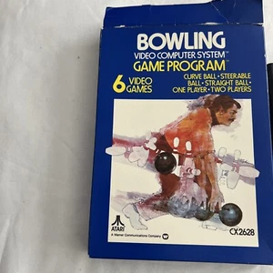 Atari komplettes Bowling Video Computersystem Spielprogramm 6 Videospiel - Bild 1 von 3
