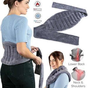 Microwave Heat Pack Wrap Wheat Bag For Lower Back Pain Relief Cramps Heating pad - Picture 1 of 12