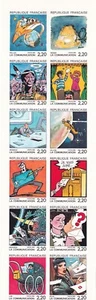 Frankreich 1988 Yvert v. Chr. 2515a Die Kommunikation im Comics Heft Band ungezähnt - Bild 1 von 1