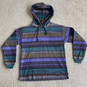 Suéter con capucha Pilot Co Baja Poncho para jóvenes 10-12 multicolor a rayas - Imagen 1 de 12
