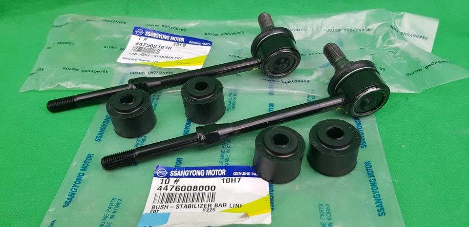 GENUINE SSANGYONG STAVIC A100 SERIES FRONT SWAYBAR LINK + BUSH SET (LH + RH) - Image 1 of 1