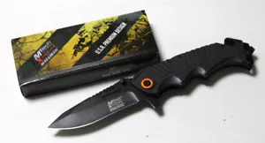 MTech USA XTREME Taschenmesser Schwarz G 10 Drop Point Klinge mit Daumenbolzen - Bild 1 von 3