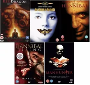 THE HANNIBAL LECTER 5 MOVIE DVD COLLECTION PART 1 2 3 4 5 FILM lector New UK R2 - Picture 1 of 1