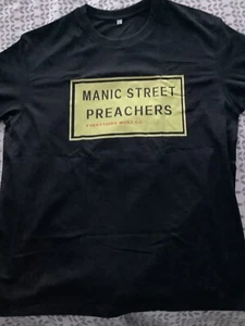 manic street preachers t shirt xl 42 inch chest,black / new - Imagen 1 de 2