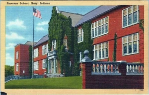 Emerson Schule Gary Indiana Postkarte unbesendet - Bild 1 von 2
