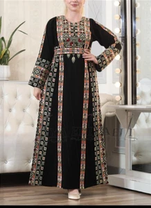 Handmade Palestinian Embroidery Dress Fashion royal embroideries custom dress - Picture 1 of 5
