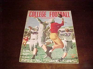 1947 College Football Illustrated Yearbook Temple Owls v Holy Cross Cover - Picture 1 of 1