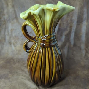 Moderamics Mid Century Modern Trumpet Pottery Vase Pitcher #2168 - 13" H Vintage - Picture 1 of 8