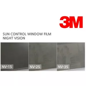 3M Sun Control Window Films Tint Night Vision NV-15 NV-25 NV-35 60in X 100ft - Picture 1 of 10