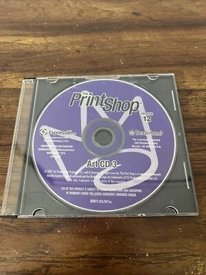 Broderbund The Print Shop Version 12 Art CD 3 PC Windows 95/98, Windows NT - Image 1 of 2