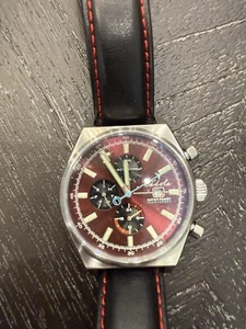 Cadola 1946 Hairpin Burgundy / Black CD-1013-01 Water Resistant Swiss Quartz - Bild 1 von 10