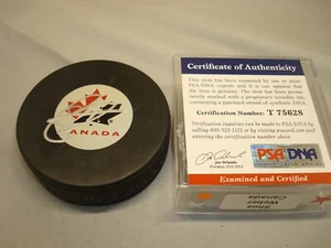 Shea Weber Signed Team Canada Hockey Puck Autographed PSA/DNA COA 1A - Picture 1 of 3