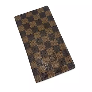 LOUIS VUITTON Geldbörse Brazza Damier Ebene Karten Scheckbuch Braun Lang Original - Bild 1 von 19