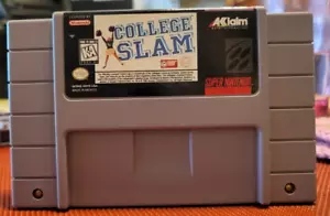 Super Nintendo SNES - College Slam - CARTRIDGE ONLY - Tested - Picture 1 of 2