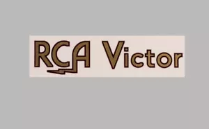 RCA Victor Radio Logo Water Slide Decal Sticker - Old Antique Vintage Tube Radio - Picture 1 of 2