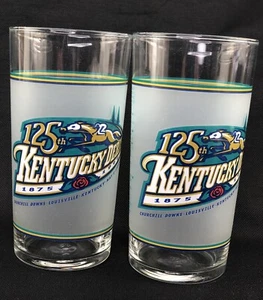 2 x 1999 Kentucky Derby Glasses Official 125th Mint Julep Pair 5" - Picture 1 of 2