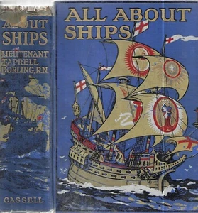 All About Ships. A Book for Boys by Lieut. T. Dorling, Titanic color plate - Picture 1 of 6