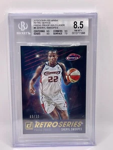 2019 Donruss WNBA Sheryl Swoopes Retro Series Press Proof Gold Laser /10 BGS 8.5 - Picture 1 of 1