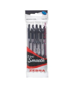 Zebra Z-Grip Penne a Sfera Lisce - Confezione da 5 Nero 01951 - Foto 1 di 1