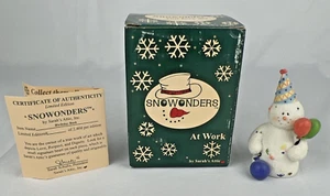 Muñeco de nieve de cumpleaños Sarah’s Attic Snowonders 7527 (1998) 2E/1583 - Imagen 1 de 11