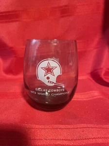 Bintage Dallas Cowboys 1972 world champion glass - Picture 1 of 5
