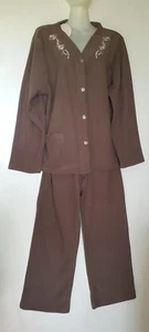 O'MOI ENSEMBLE PYJAMA HAUT FR50/52 + PANTALON POLAIRE FR46/48 PRALINE - Imagen 1 de 8