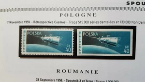 POLAND–1959- Cosmos - MNH IMPERFORATE and PERFORATE– Complete set - Imagen 1 de 3