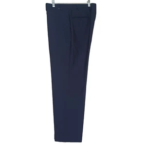 Canali Dress Pants Navy Blue Mens 37 Wool Made in Italy - Picture 1 of 9
